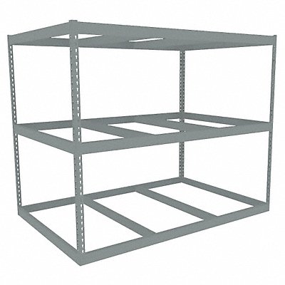 TENNSCO ZLE57248S3 Boltless Shelving 48x60x72in Strtr