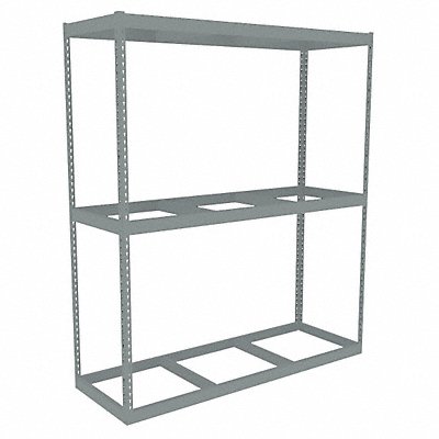 TENNSCO ZLE77224S3 Boltless Shelving 24x84x72in Strtr