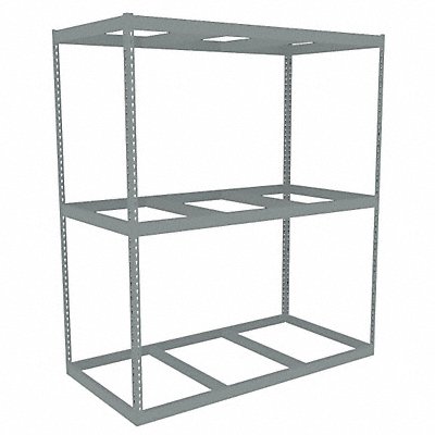 TENNSCO ZLE77236S3 Boltless Shelving 36x84x72in Strtr