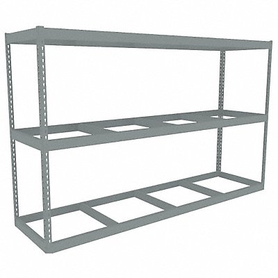 TENNSCO ZLE59648S3 Boltless Shelving 48x60x96in Strtr