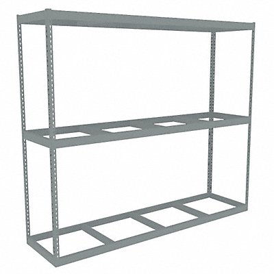 TENNSCO ZLE79624S3 Boltless Shelving 24x84x96in Strtr