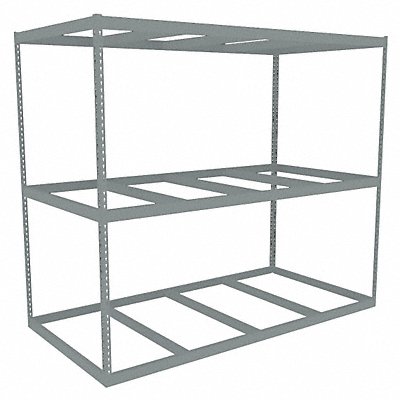 TENNSCO ZLE79648S3 Boltless Shelving 48x84x96in Strtr