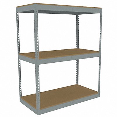 TENNSCO ZLE54824S3D Boltless Shelving 24x60x48in Strtr