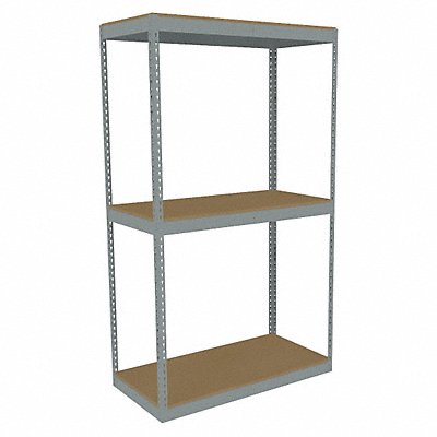 TENNSCO ZLE74824S3D Boltless Shelving 24x84x48in Strtr