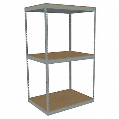 TENNSCO ZLE74836S3D Boltless Shelving 36x84x48in Strtr