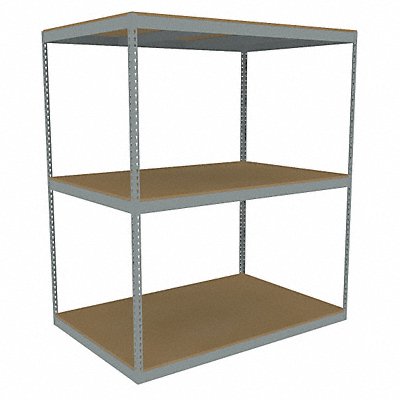TENNSCO ZLE77248S3D Boltless Shelving 48x84x72in Strtr