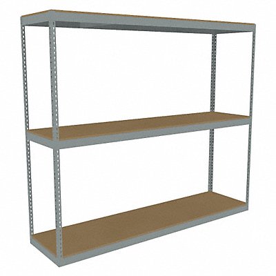 TENNSCO ZLE79624S3D Boltless Shelving 24x84x96in Strtr