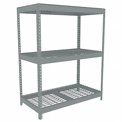 TENNSCO ZLE54824S3W Boltless Shelving 24x60x48in Strtr