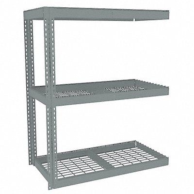 TENNSCO ZLE54824A3W Boltless Shelving 24x60x48in AdOn