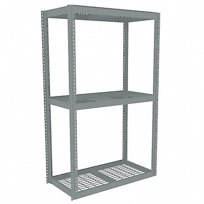 TENNSCO ZLE74824S3W Boltless Shelving 24x84x48in Strtr
