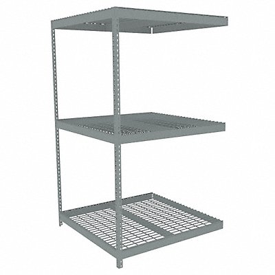 TENNSCO ZLE74848A3W Boltless Shelving 48x84x48in AdOn