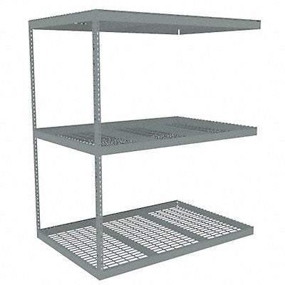 TENNSCO ZLE77248A3W Boltless Shelving 48x84x72in AdOn