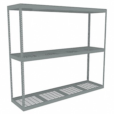 TENNSCO ZLE79624S3W Boltless Shelving 24x84x96in Strtr