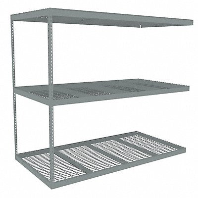 TENNSCO ZLE79648A3W Boltless Shelving 48x84x96in AdOn