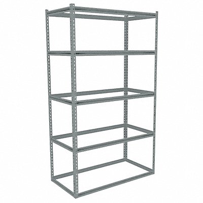 TENNSCO ZB74824S5 Boltless Shelving 24x84x48in Strtr
