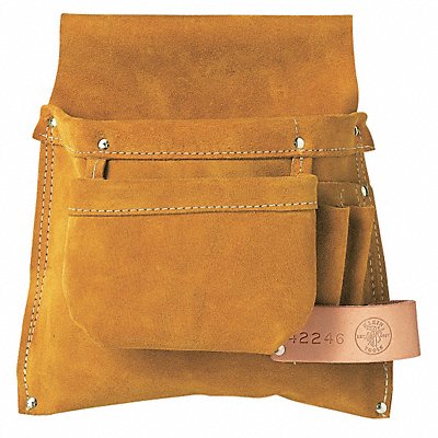 KLEIN TOOLS 42246 Brown Tool Pouch Leather