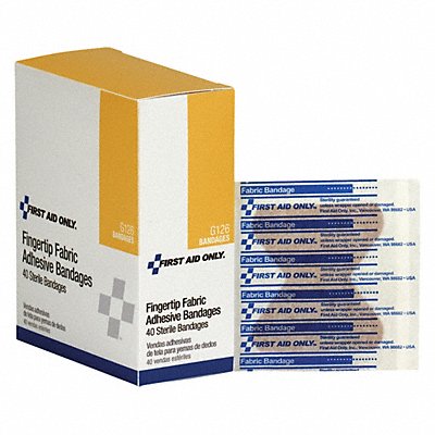 FIRST AID ONLY G126 Fingertip Bandages 2 x1.75 Fabric PK40