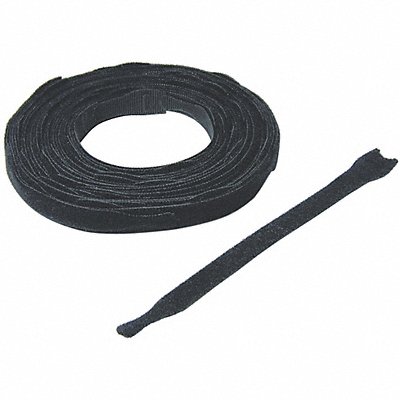 VELCRO BRAND 175617 Hook & Loop Cable Tie 2 ft Black PK15