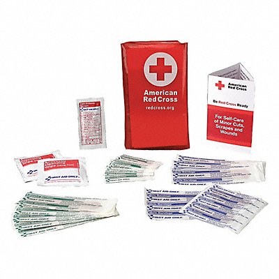 AMERICAN RED CROSS RC600 FirstAid Kit w/House 18pcs 2.75x3/4 Red