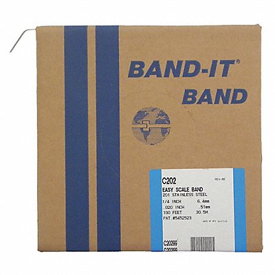 BAND-IT C20299 Bandit Band 201/301 1/4X.020 RL/100Ft