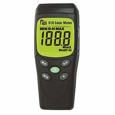 TEST PRODUCTS INTL. 510 Irradiance Meter 1 999 W/sq m 0 -360