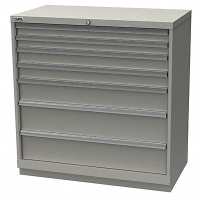 LISTA XSHS09000703LG K3760 Mod Drwr Cab 41-3/4 H 7 Drwr Light Grey
