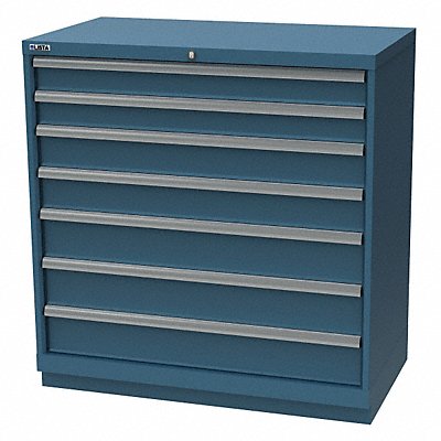 LISTA XSHS09000709CB K3759 Modular Drawer Cabinet 41.75 x40 x22.5 Blu 7Drwr