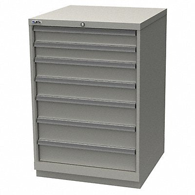 LISTA SC090709AFTKALG K3757 Mod Drwr Cab 41-3/4 H 7 Drwr Light Grey