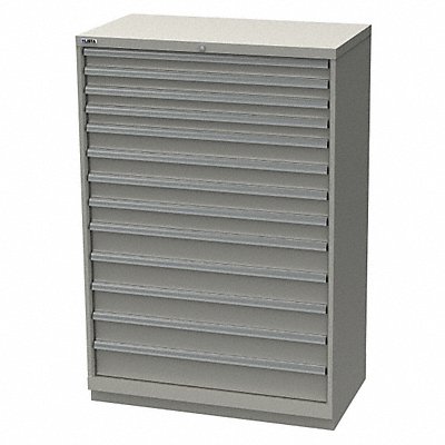 LISTA HS131320AFTKALG Modular Drawer Cabinet 57 x40 x22.5 LtGry 12Drwr
