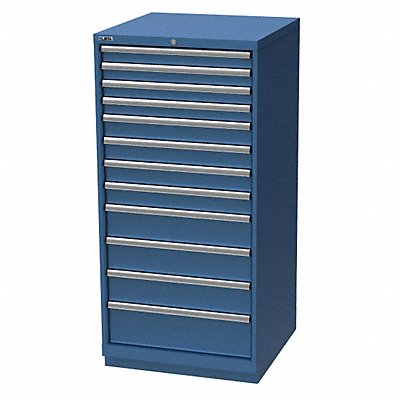 LISTA SC131201AFTKABB Modular Drawer Cabinet 57 x28 x28.5 BrtBl 12Drwr