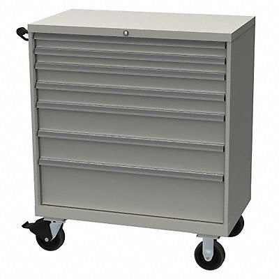 LISTA XSHS09000704MLG K3751 Modular Drawer Cabinet 47.5 x40 x22.5 LtGry 7Drwr