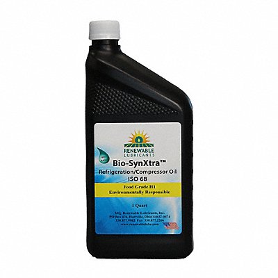RENEWABLE LUBRICANTS 87851 Compressor Oil 1 qt Bottle