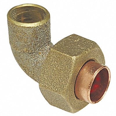 NIBCO 707634 Union Elbow 90 Deg Cast Bronze 3/4 CxC