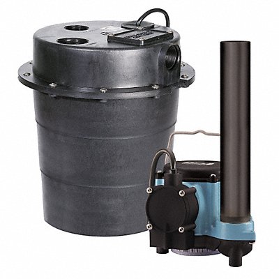 LITTLE GIANT 506055 SinkDrainPumpSystem 10ft 1/3hp 110VAC
