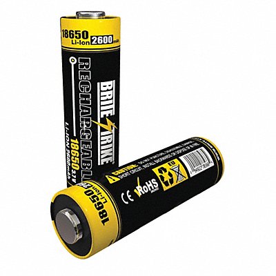BRITE-STRIKE 18650LIION2400 Rechargeable Battery 18650 3.7VDC