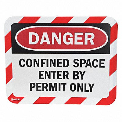 TARIFOLD P194943CS Sign Holder 9 3/4 in x 12 1/8 in PVC PK2