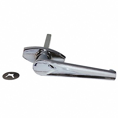AMERICAN GARAGE DOOR SUPPLY LDLH516 Outside L Handle Chrome 5/16 x 4-1/2 In