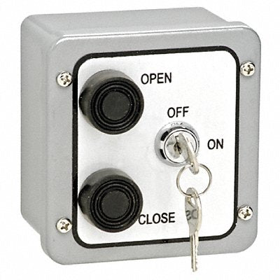 AMERICAN GARAGE DOOR SUPPLY 2BXL Control Station 2 Buttons With Lockout