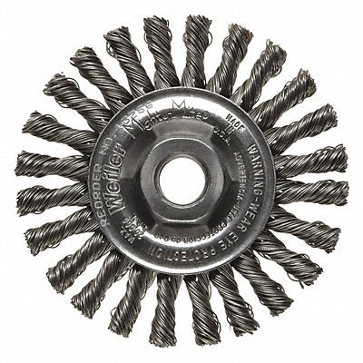 WEILER 13266V Twist Wheel 4 in.Dia Threaded