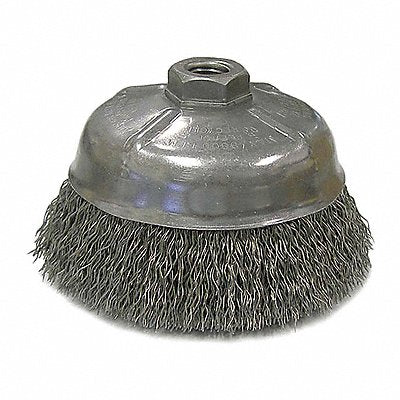 WEILER 14206 Crimped Wire Cup Brush 5 in.Dia Steel