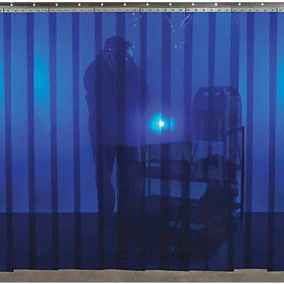STEINER 73411B Welding Strip Curtain 6 ft H 6 ft W Blue