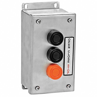 AMERICAN GARAGE DOOR SUPPLY 3B4XSS Control Station SS 3 Buttons Nema 4X