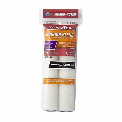 WOOSTER RR304612 Mini Rollers 6 1/2 L 1/4 Nap Mohair PK2