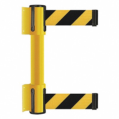 TENSABARRIER 896T235MAXD4XC Belt Barrier 13 ft Black w/Yellow Stripe