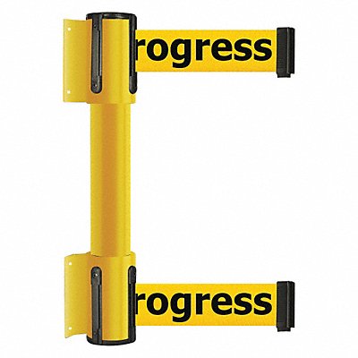 TENSABARRIER 896T235STDYCXC Belt Barrier Cleaning In Progress Yllow