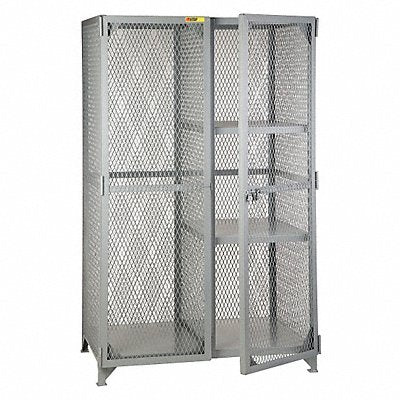 LITTLE GIANT SLC22460 Storage Locker 78 x61 x27 Grey 2Shlv