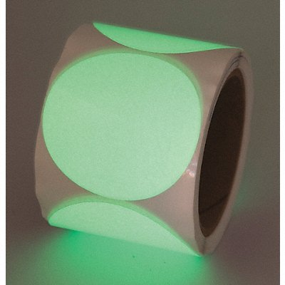 INCOM MANUFACTURING GTCL30 Floor Tape White 3 inx3 in Circle PK100