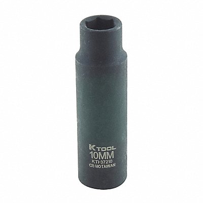 KTI KTI37210 Impact Socket Metric 10mm 2-1/2in.L Hex
