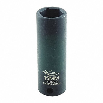 KTI KTI37215 Impact Socket Metric 15mm 2-1/2in.L Hex
