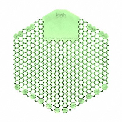 TOUGH GUY 36WE52 Urinal Screen Hexagon Green 58 g PK10